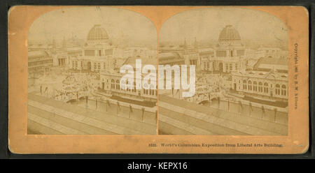 World's Columbian Exposition von Liberal Arts Building, von Kilburn, B. W. (Benjamin West), 1827 1909 Stockfoto