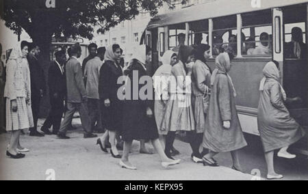 1950er Jahre in Afghanistan Öffentliche Verkehrsmittel in Kabul Stockfoto