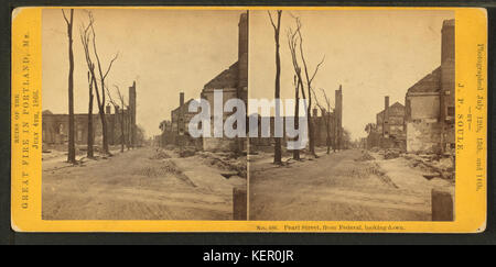 Pearl Street, des Bundes, der Länder, der Blick nach unten, von John S. Soule 3 Stockfoto