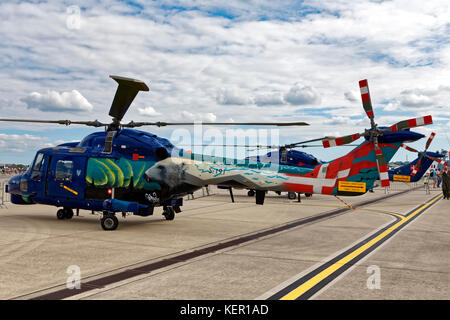 Dänische Marine Super Lynx Westland SEA LYNX Mk 90B in Yeovilton Air Tag 2017 Stockfoto