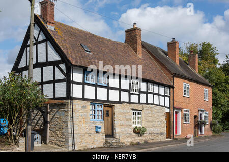 Alte Häuser, High Street, Henley-in-arden, Warwickshire, England, Vereinigtes Königreich Stockfoto