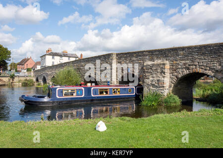 Henley Brücke über den Fluss Avon, Henley-in-arden, Warwickshire, England, Vereinigtes Königreich Stockfoto