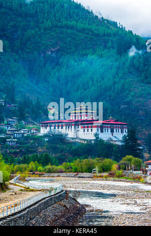 Rimpung Dzong von Paro, Butanol. Stockfoto