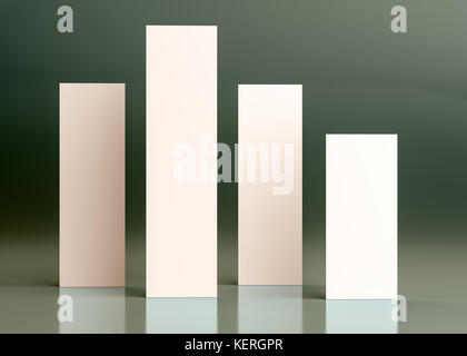 Infografik design Vorlage. 3D-Darstellung Stockfoto