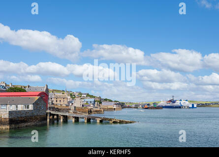 Am Hafen von Stromness, Festland, Orkney, Schottland Stockfoto