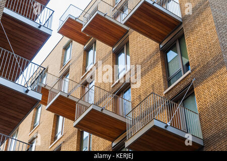 England, London, Southwark, Herzogin zu Fuß, eine Tower Bridge, Apartments Stockfoto