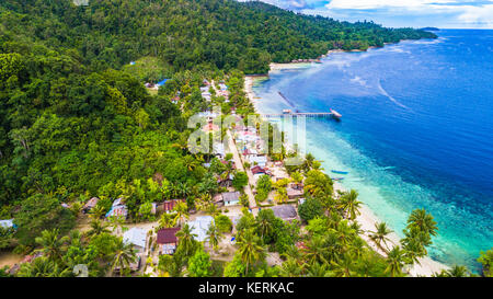 Insel waigeo, Raja Ampat, West Papua, Indonesien. Stockfoto