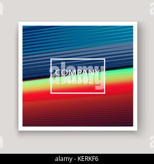 Moderne Technologie gestreifte Abstract umfasst Design blau rot. Neon Linien Hintergrund Rahmen. Trendy geometrische template Vector Illustration für Abdeckung Bericht Stock Vektor