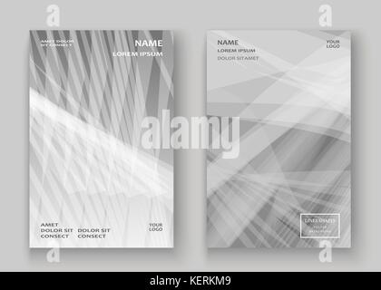 Moderne Technologie gestreifte Abstract umfasst Design. Neon Linien Hintergrund Gestell weiß Grau. Trendy geometrische template Vector Illustration für Abdeckung Repo Stock Vektor