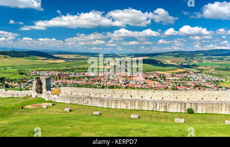 Spis Schloss, ein UNESCO-Weltkulturerbe in der Slowakei Stockfoto