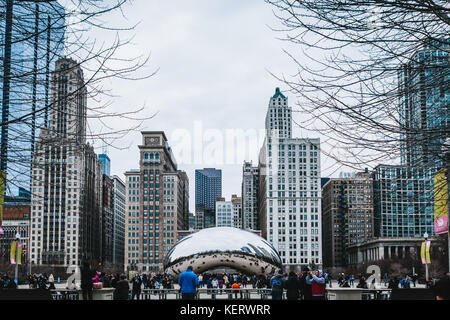 Die Chicago Bean Stockfoto