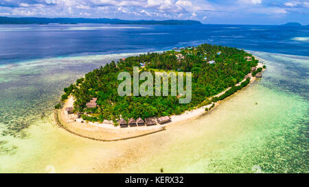 Arborek Insel. Raja Ampat, West Papua, Indonesien. Stockfoto