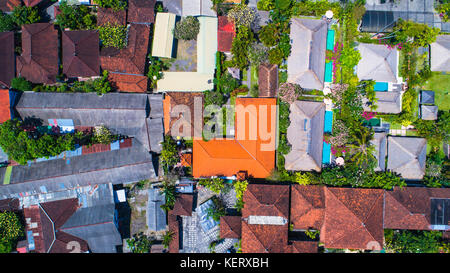Sanur, Luftaufnahme. Bali, Indonesien. Stockfoto