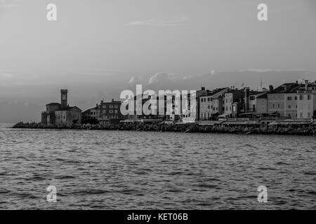 Piran im Sommer 2017 Stockfoto