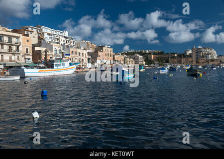 Marsaskala Hafen Stockfoto