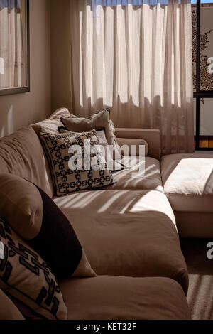 Interior Design eines modernen australischen Home Die neusten Trend Dekorationen und Zubehör mit. Stockfoto