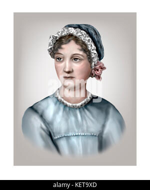 Jane Austen, englischer Schriftsteller, 1775 - 1817 Stockfoto