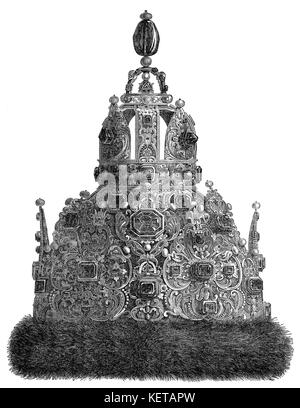 Die Tiara von Bonifatius VIII., C. 1230 - 1303, Papst der katholischen Kirche Stockfoto