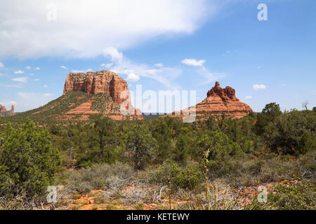 Sedona Verde Valley Red Rock National Monument von Arizona aus gesehen State Highway 179 Stockfoto