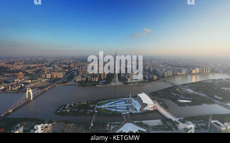 Das Gebäude der Stadt Guangzhou in der Provinz Guangdong, China Stockfoto