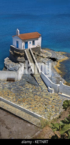 Panagia Thalassini in Andros, Kykladen, Griechenland Stockfoto