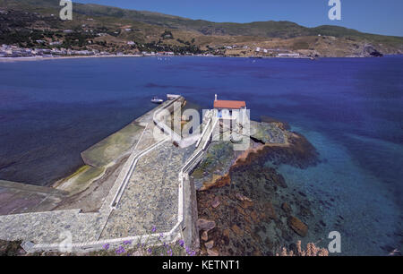 Panagia Thalassini in Andros, Kykladen, Griechenland Stockfoto