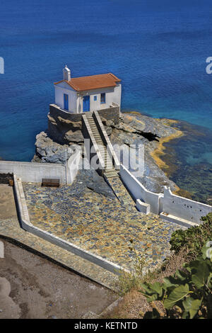 Panagia Thalassini in Andros, Kykladen, Griechenland Stockfoto