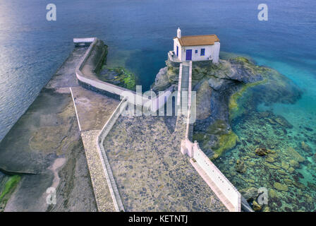 Panagia Thalassini in Andros, Kykladen, Griechenland Stockfoto