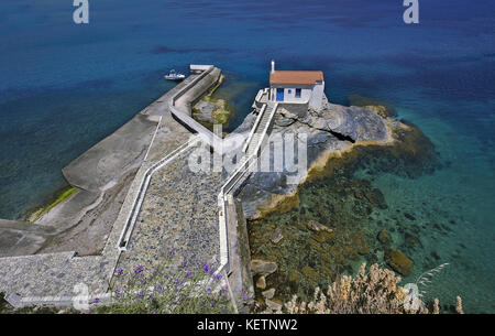 Panagia Thalassini in Andros, Kykladen, Griechenland Stockfoto