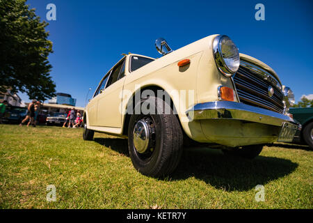 Neuseeland - April 2016: Ausstellung von Oldtimern in Auckland, Neuseeland Stockfoto