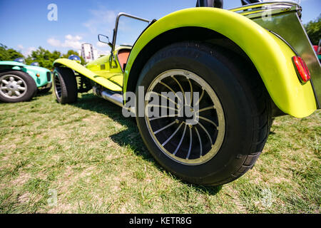 Neuseeland - April 2016: Ausstellung von Oldtimern in Auckland, Neuseeland Stockfoto