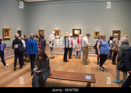 Washington, USA. 23 Okt, 2017. In der Ausstellung Vermeer und die Meister des Genres Malerei, National Gallery, Washington, DC. Credit: Tim Braun/alamy leben Nachrichten Stockfoto