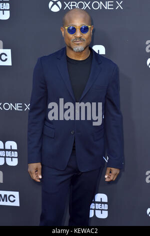 Seth Gilliam nimmt am 22. Oktober 2017 in Los Angeles, Kalifornien, an der Premiere der 8. Staffel von AMC und der 100. Episode im Greek Theatre Teil. | Verwendung weltweit Stockfoto