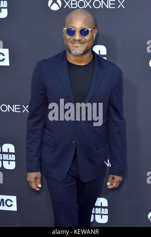 Seth Gilliam nimmt am 22. Oktober 2017 in Los Angeles, Kalifornien, an der Premiere der 8. Staffel von AMC und der 100. Episode im Greek Theatre Teil. | Verwendung weltweit Stockfoto