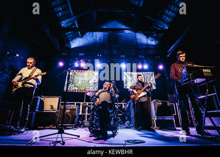 Newcastle, UK. 23 Okt, 2017. Der Rückgang auf der Bühne von Kessel shop, Newcastle upon Tyne durchführen. 23/10/17 Quelle: Thomas Jackson/alamy leben Nachrichten Stockfoto