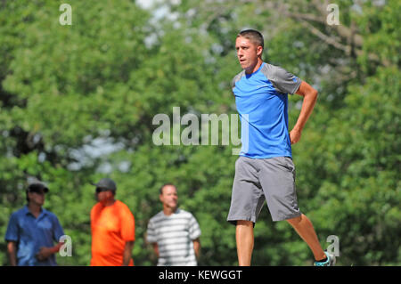 Paul Ulibarri ist eine US-amerikanische professionelle Scheibe Golfspieler von Mesa, Arizona, USA. Er spielt professionell seit 2005 Stockfoto