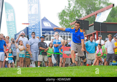 Paul mcbeth (geboren am 9. Juli 1990) ist eine US-amerikanische professionelle Scheibe Golfspieler von Huntington Beach, Kalifornien. Er hat die pdga Weltmeisterschaft gewann 4 x Stockfoto