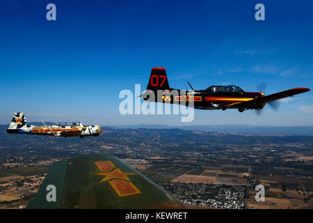 Nanchang CJ-6 Chinesische Kämpfer trainer Flugzeug, Kalifornien, Vereinigte Staaten von Amerika Stockfoto