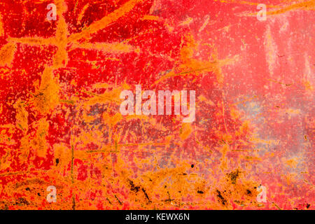 Red Rusty Hintergrund Overlay Stockfoto