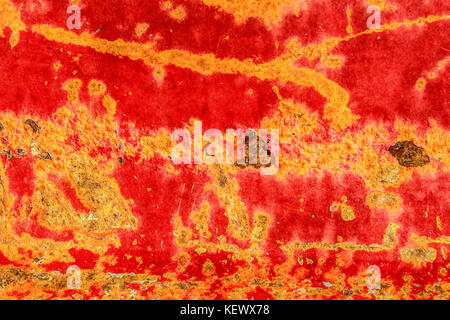 Red Rusty Hintergrund Overlay Stockfoto