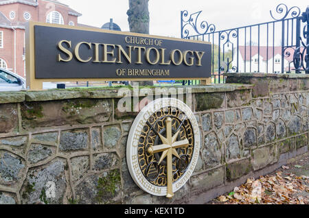 Pitmaston Haus, das erst kürzlich eröffnete Birmingham Hauptsitz der Scientology Kirche in Moseley, Birmingham, England Stockfoto