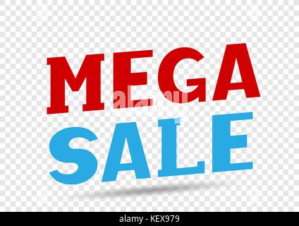 Mega verkauf Nachricht Stock Vektor
