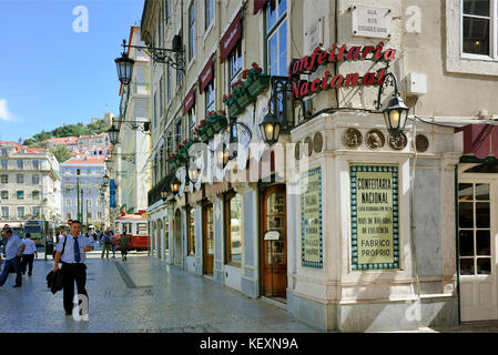 Confeitaria Nacional, eine traditionelle Konditorei in Lissabon, Portugal Stockfoto