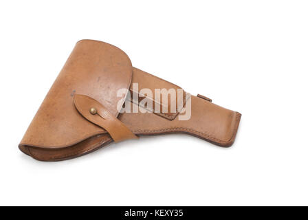 Holster für eine erfolgreiche Modell der sowjetischen Armee hand Gun tt. Oft von Tank Crew Mitglieder verwendet, Armee Pfadfinder Stockfoto