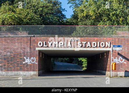 U-Bahnhof Olympiastadion in Berlin Stockfoto