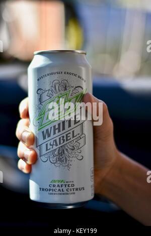 Mtn dew white label Stockfoto