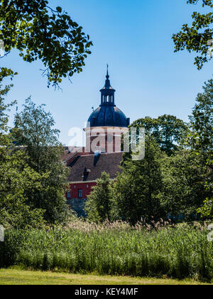 Schloss Gripsholm, die alte Burg in Mariefred ist bekannt. Stockfoto