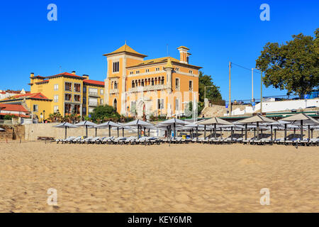 Cascais, Portugal - ca. Oktober 2016: die Praia da Praia da Conceição in Cascais, Portugal Stockfoto
