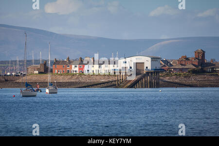 Die RNLI Barrow Rettungsboot Station auf Roa Island in der Nähe von Barrow-in-Furness Stockfoto