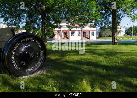 Der lahout Bekleidung und Ski Shop in Lincoln, New Hampshire USA. Stockfoto